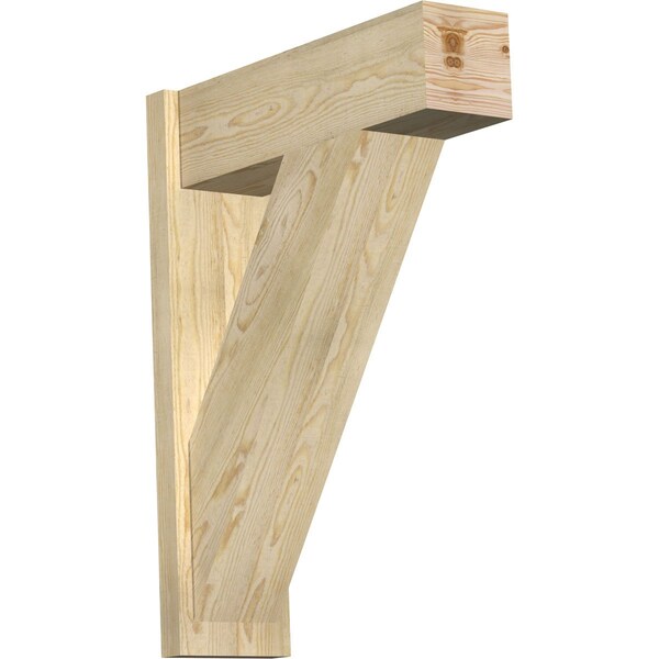 Ekena Millwork Traditional Block Rough Sawn Outlooker, Douglas Fir, 8"W x 26"D x 34"H OUT08X26X34TRA05RDF - main